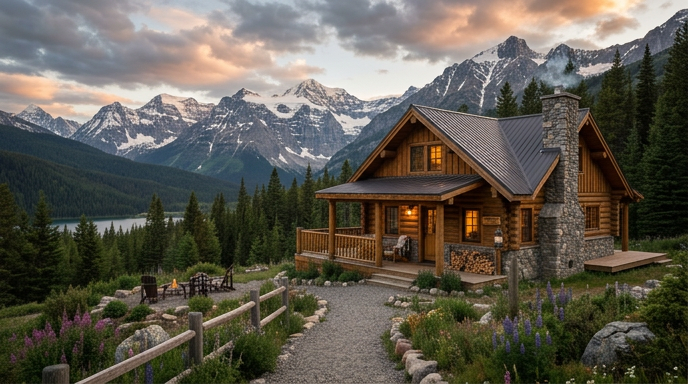 La région des chalets de l'Alberta