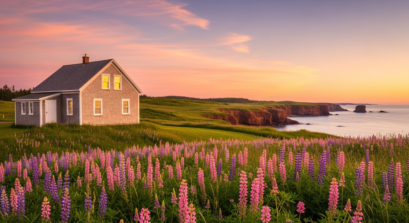 La région des chalets ruraux de l'Île-du-Prince-Édouard